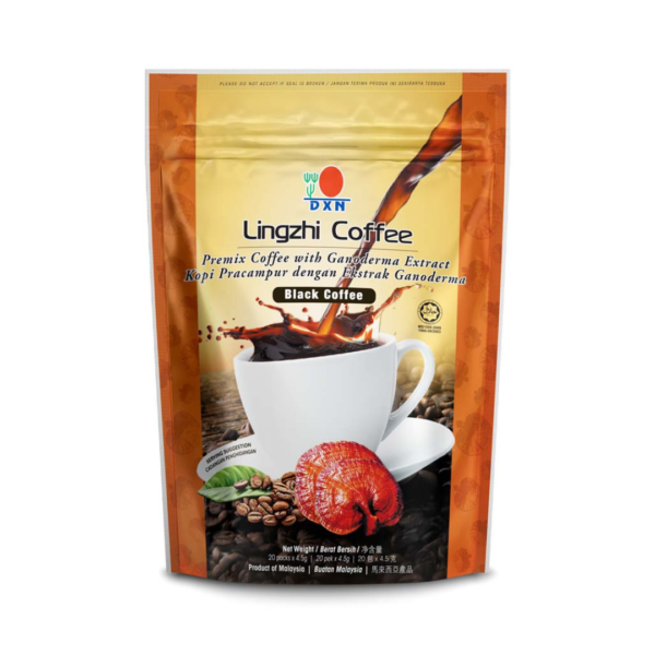 Café negro Lingzhi 2 en 1 DXN